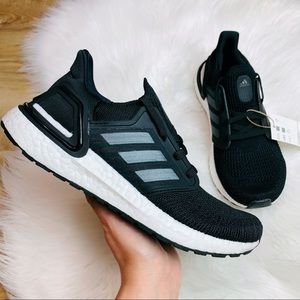 Adidas Ultraboost 20 Black Night Metallic Grey Running Shoes